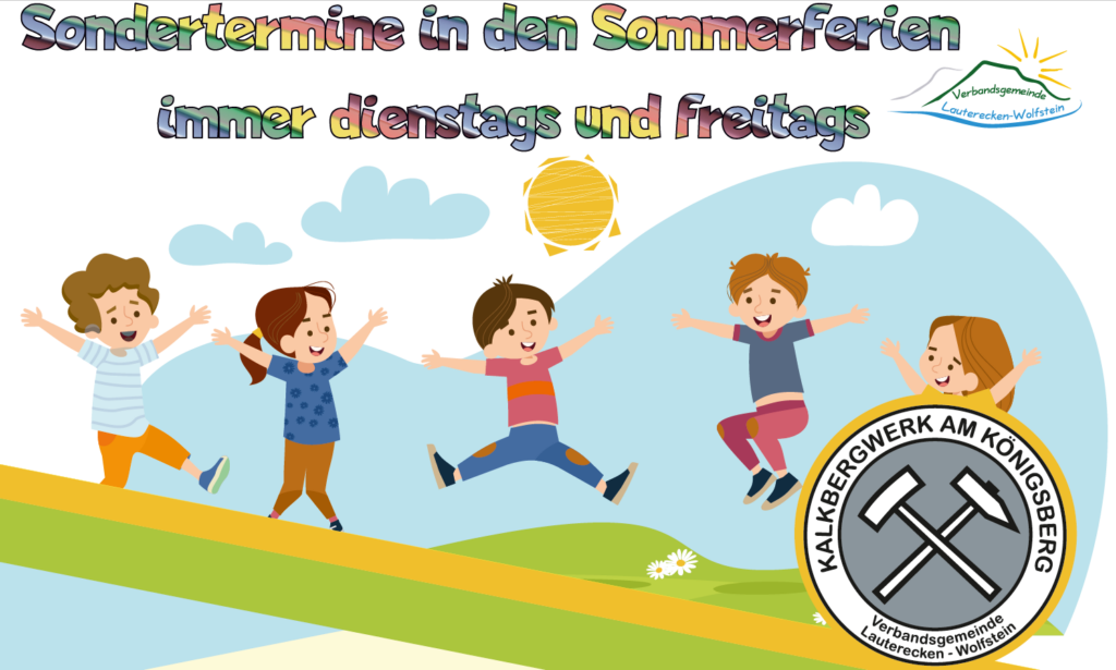 Rabattaktion: 50% Rabatt mit der Rheinpfalzcard - Sonderführungen in den Sommerferien und Spaß bei der Bähnchenfahrt ins Stolleninnere ( mit Anmeldung !)
