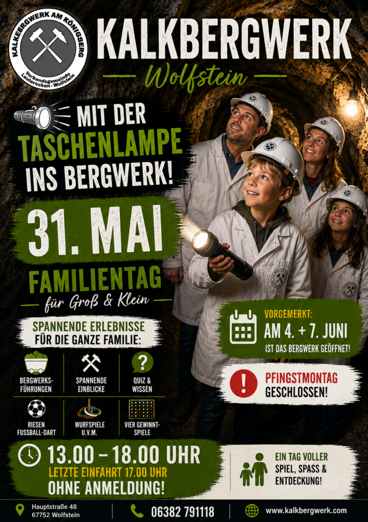 Familientag im Kalkbergwerk Wolfstein